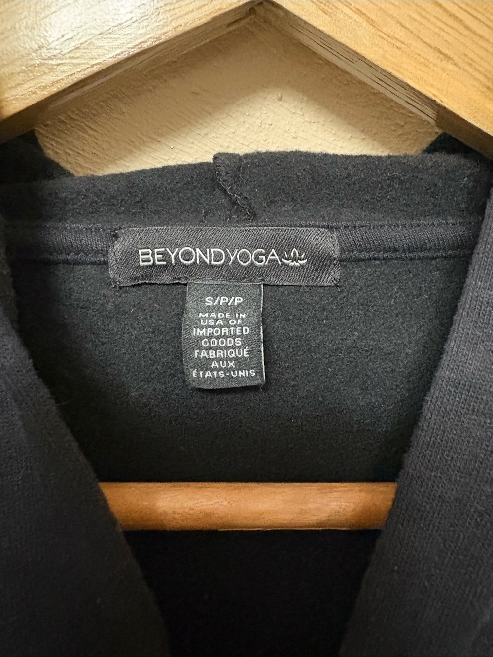 Beyond Yoga On the Go Open Front Hooded
Sweatshirt Jacket Black Size Small - Picture 14 of 16